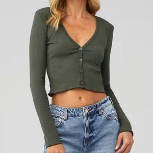 Good American Baby Rib Cardigan